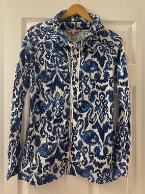 Lilly Pulitzer Angela zip jacket sweatshirt - medium